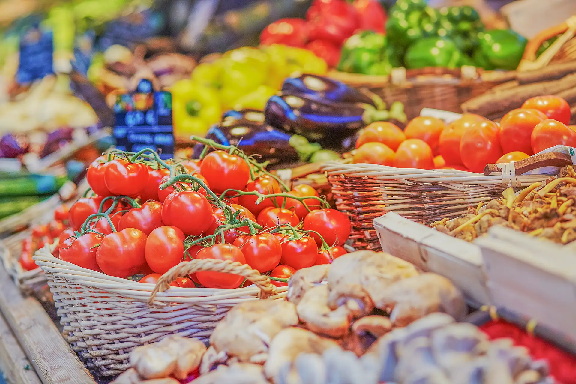 marche alimentaire des producteurs locaux