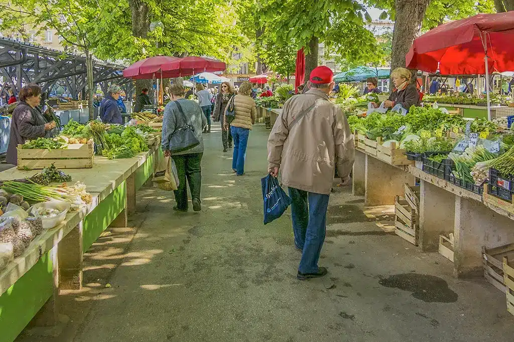 wekelijkse voedselmarkt