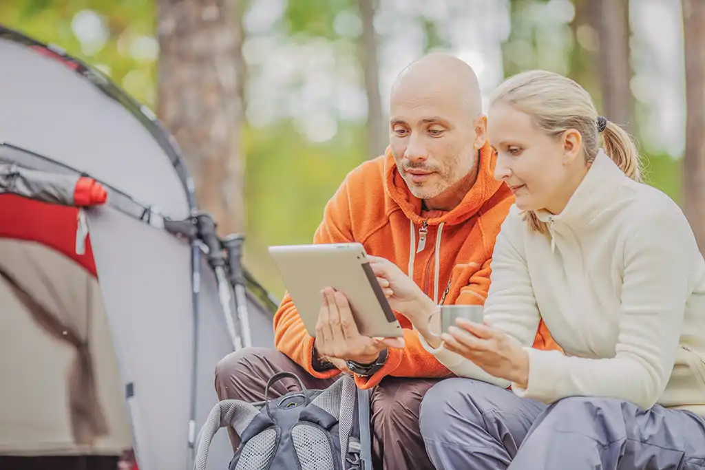 wifi gratuit sur tout le camping